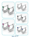 Gemstone Bali Hoops