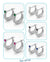 Gemstone Bali Hoops