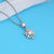 Sparkling Snowflake Pendant in 925 Silver