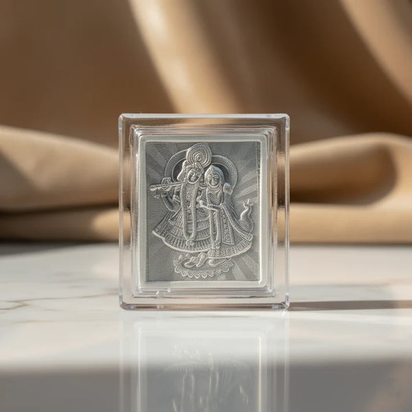 Silver Pen with Free Silver Frame (Radha Krishna Edition)