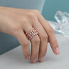 Rose Gold Two in One Ring Cum Bracelet for Women