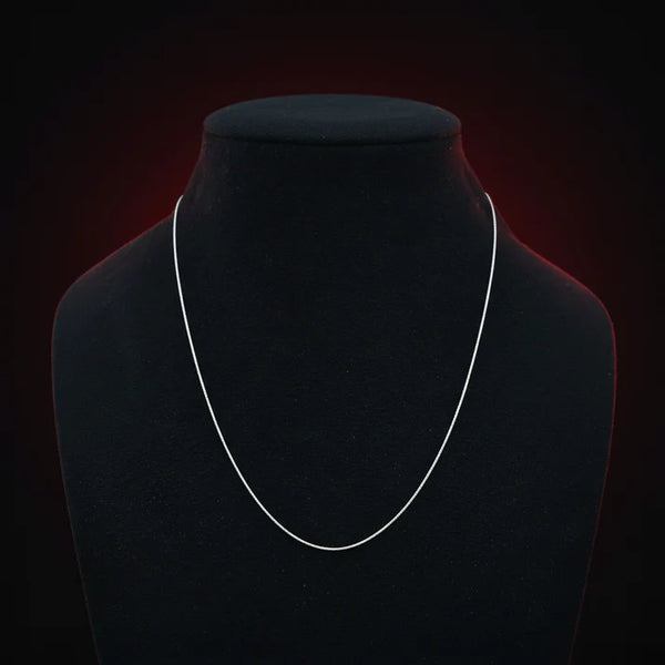 Sterling Silver Plain Chain for Women