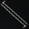 Silver Shell Design with Small Ghungroo Payal