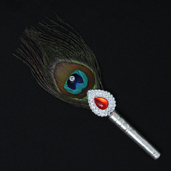 Krishna Bhavan Silver Morpankh Traditional & Devotional.