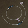 Slim Silver Evil Eye Anklet