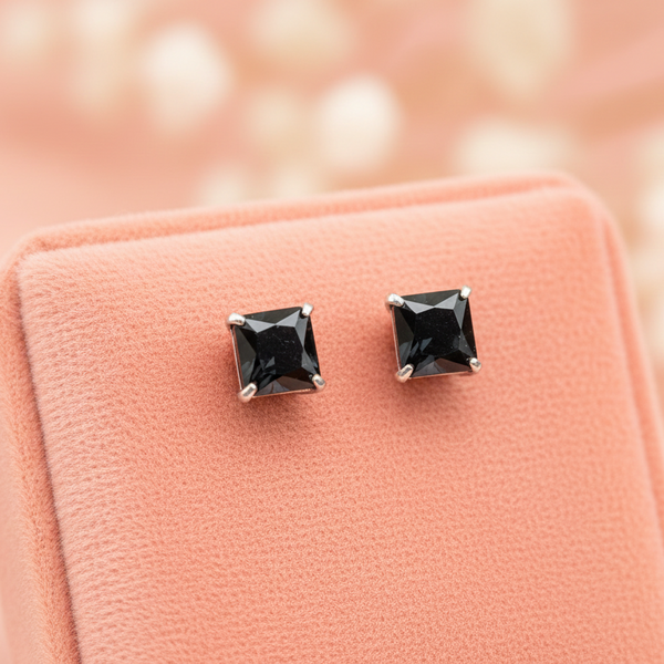 (2 Pcs Combo) Color Your Spark Stones Unisex Silver Earrings in Vibrant lung