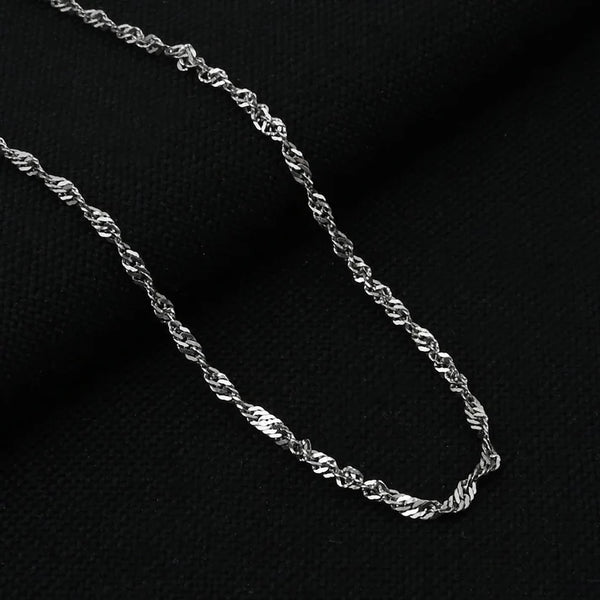 Silver Glossy Round Chain.