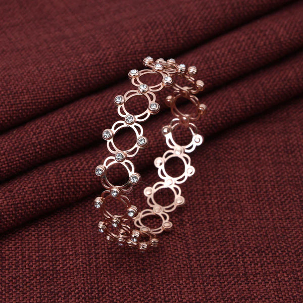 Rose Gold Two in One Ring Cum Bracelet for Women