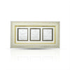 Silver Ganesh Lakshmi Saraswathi Frame
