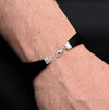 Black Thread Bracelet with Tassels