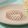 Rose Gold Two in One Ring Cum Bracelet for Women