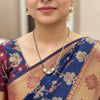 Ethnic Silver Mangalsutra With Pearls