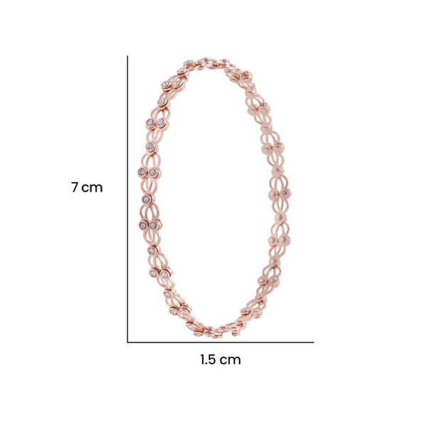 Rose Gold Two in One Ring Cum Bracelet for Women